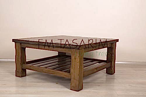 Efes Kare Masif Orta Sehpa