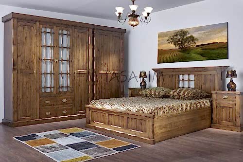 Efes Country Masif Yatak Odası