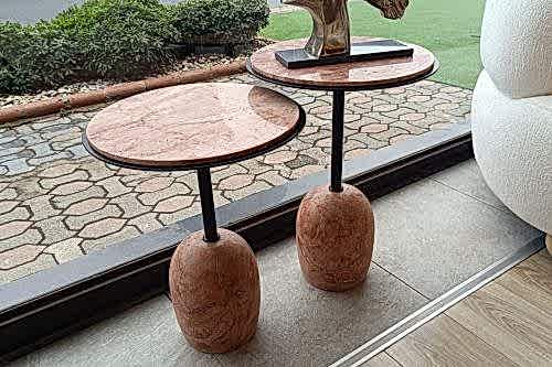 TRAVERTEN AYAKLI YAN SEHPA